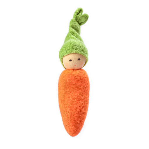 Organic Rattle Doll Carrot