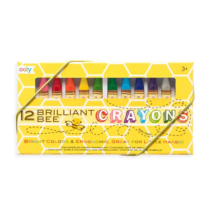 Ooly Brilliant Bee Crayons-12ct