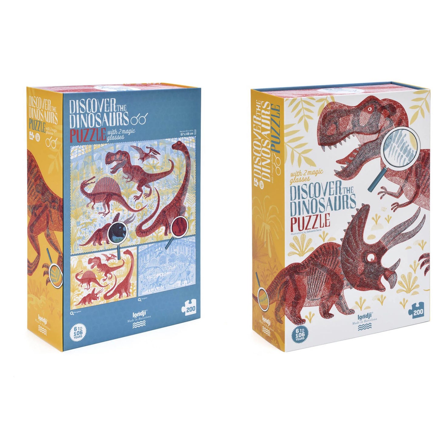 Londji Discover the Dinosaurs (200 pcs) - Magic Glasses