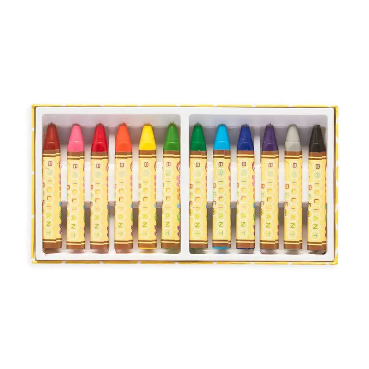 Ooly Brilliant Bee Crayons-12ct